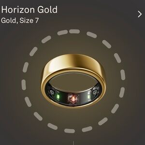 Oura Ring - Gold Horizon Gen3 - Size 7